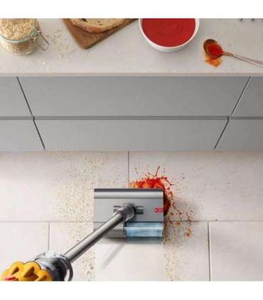 Dyson V12 Submarine 3-in-1 stick vacuum Battery Dry&wet HEPA Bagless 0.35 L Nickel, Yellow