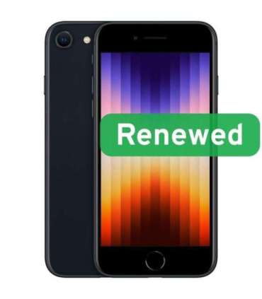 Grade C Apple iPhone SE (2022) 4.7" Retina IPS 5G 64GB Midnight iOS Apple Renew
