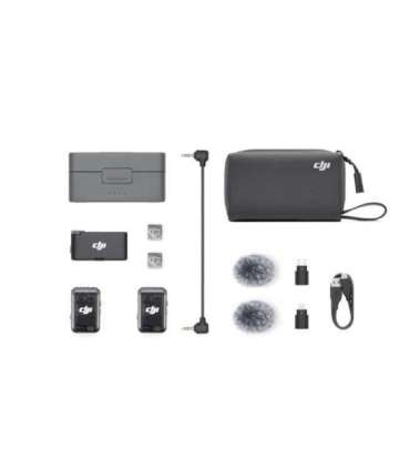 DJI Mic 2 Wireless Microphone Set, 2 TX + 1 RX + Charging Case