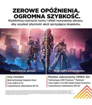 HP OMEN by HP 32c computer monitor 80 cm (31.5") 2560 x 1440 pixels Quad HD Black