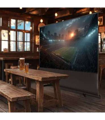 Maclean MC-964 portable projection screen, compact, floor, 100", 16:9