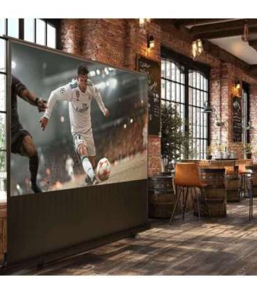 Maclean MC-964 portable projection screen, compact, floor, 100", 16:9