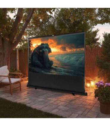Maclean MC-964 portable projection screen, compact, floor, 100", 16:9