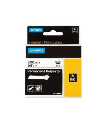 Dymo Schriftband Vinyl (18482) Black White (S0718240)
