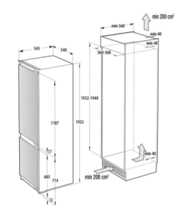 Fridge GORENJE NRKI519E82WF
