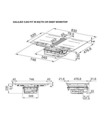 Hob and Hood (2in1) FABER GALILEO STRIPES A830