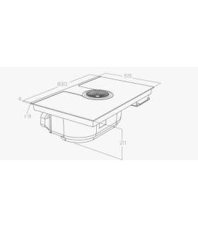 Hob and Hood (2in1) ELICA NIKOLATESLA ONE RAW BR/A/83