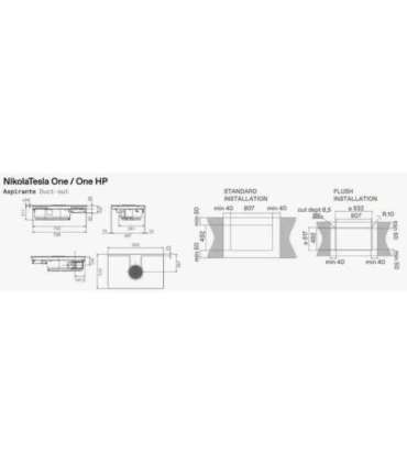 Hob and Hood (2in1) ELICA NIKOLATESLA ONE RAW BR/A/83