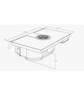 Hob and Hood (2in1) ELICA NIKOLATESLA ONE HP RAW BR/A/83