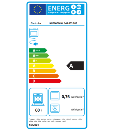 Cooker ELECTROLUX LKR500066W