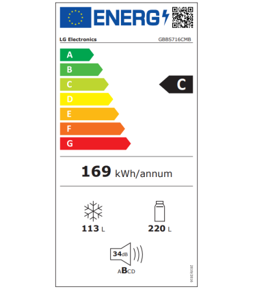 Fridge LG GBBS716CMB
