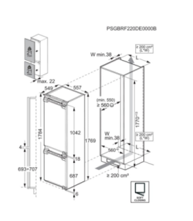 Fridge AEG TSC9V183CC