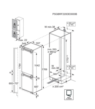 Fridge AEG TSC9V183CC
