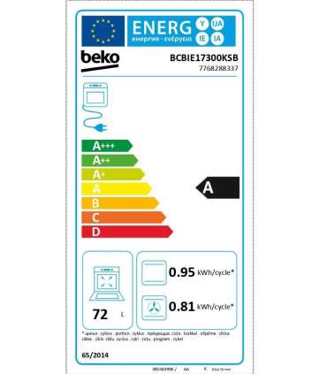 Integreeritav ahi Beko BCBIE17300KSB