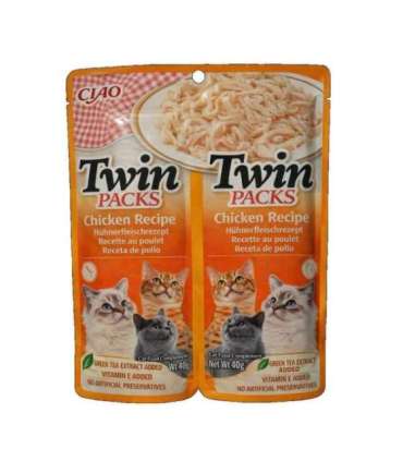 INABA Twin Packs Chicken - cat treats - 2 x 40g