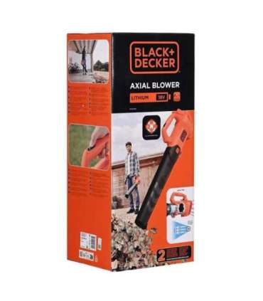 Black & Decker BCBL200B cordless leaf blower 145 km/h Orange 12 V Lithium-Ion (Li-Ion)