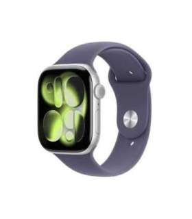 Apple Watch Series 11 (2025) GPS 46mm Silver Alu Case, Purple Fog Sport Band M/L EU MEVA4