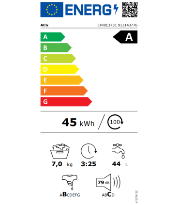 Washing machine AEG LTR8E373E