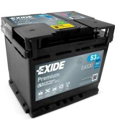 Exide Premium 53Ah540A 207x175x190-+