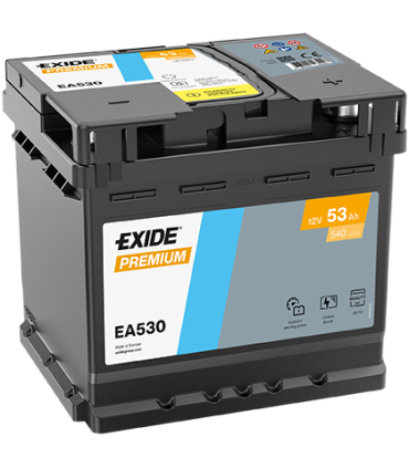 Exide Premium 53Ah540A 207x175x190-+