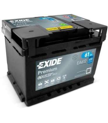 Exide Premium 61Ah600A 242x175x175-+