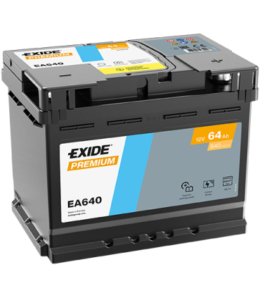 Exide Premium 64Ah640A 242x175x190-+