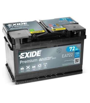 Exide Premium 72Ah720A 278x175x175-+