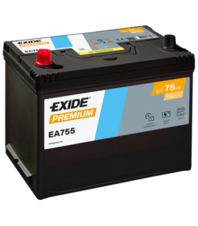 Exide Premium 75Ah630A 260x170x222+-