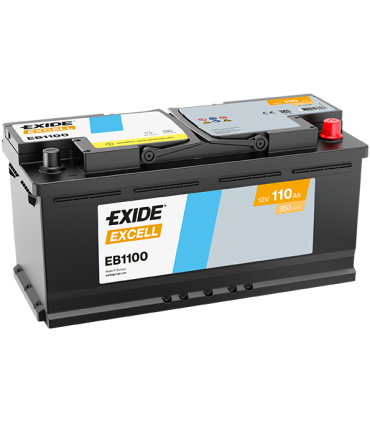 Exide Excell 110Ah 850A 394x175x190-+
