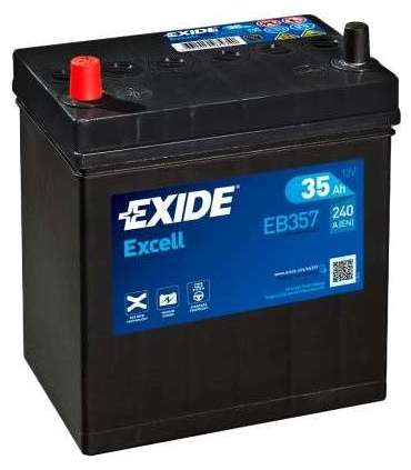 Exide Excell 35Ah 240A 187x127x220+-