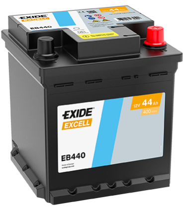 Exide Excell 44Ah 400A 175x175x190-+