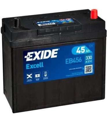 Exide Excell 45Ah 300A 234x127x220-+J