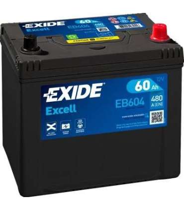 Exide Excell 60Ah 390A 230x172x220-+
