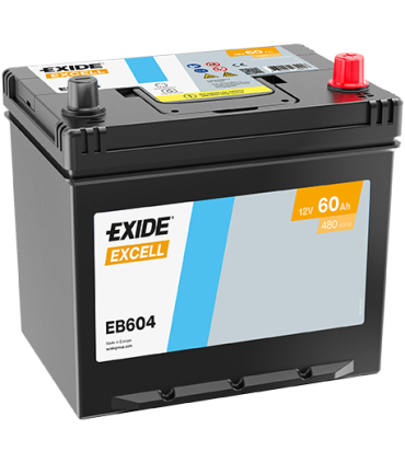 Exide Excell 60Ah 390A 230x172x220-+