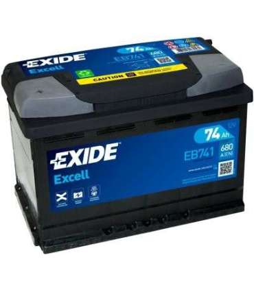 Exide Excell 74Ah 680A 278x175x190+-