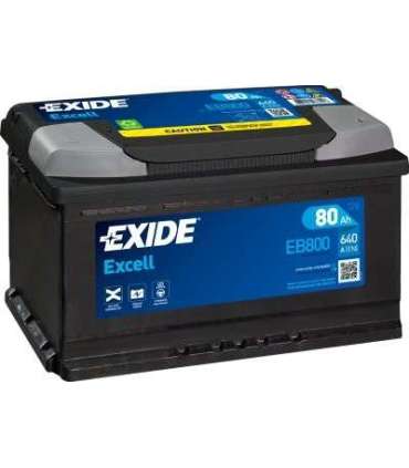 Exide Excell 80Ah 640A 315x175x190-+