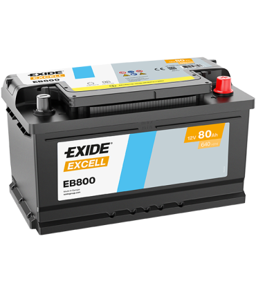 Exide Excell 80Ah 640A 315x175x190-+