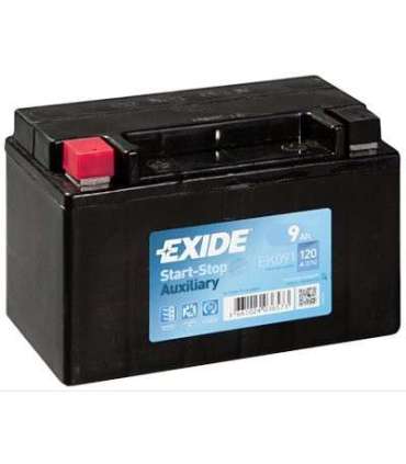 Exide AGM 9Ah 120A 150x90x105+-
