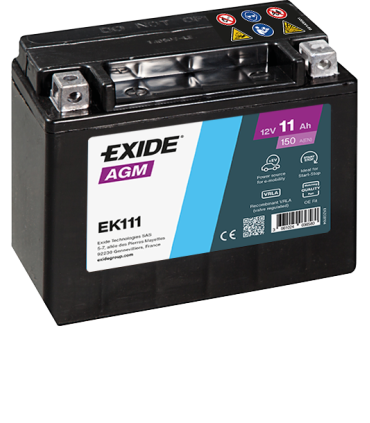 Exide AGM 11Ah 150A 150x90x130+-