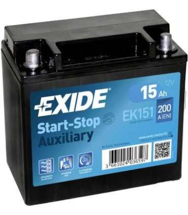 Exide AGM 15Ah 200A 150x90x145+-