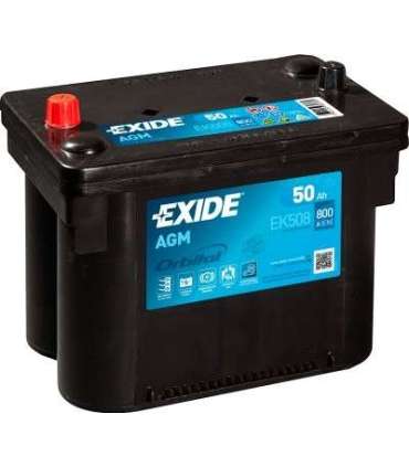 Exide AGM 50Ah 800A 260x173x206-+