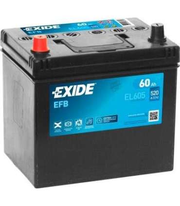 Exide EFB 60Ah 520A 230x173x222+-