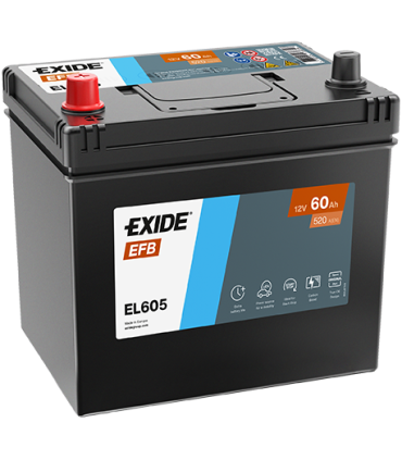 Exide EFB 60Ah 520A 230x173x222+-