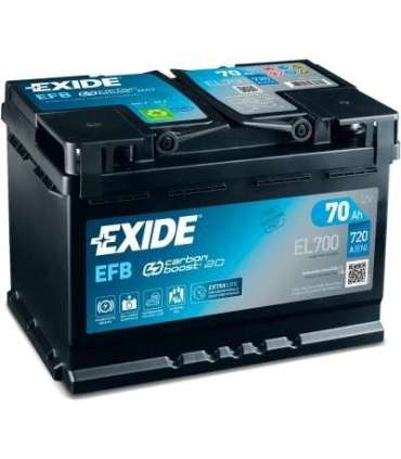 Exide EFB 70Ah 760A 278x175x190-+
