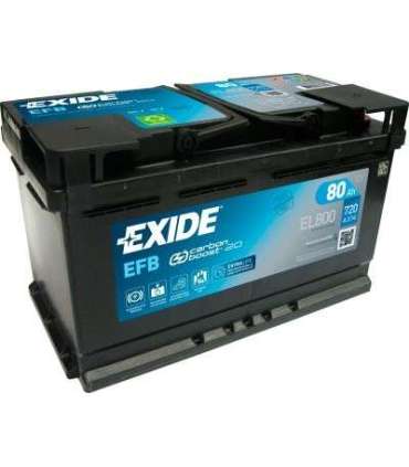 Exide EFB 80Ah 720A 315x175x190-+