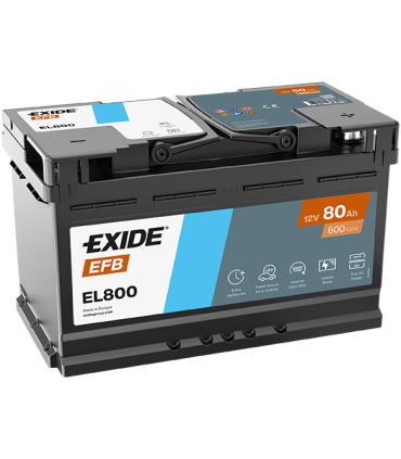 Exide EFB 80Ah 720A 315x175x190-+
