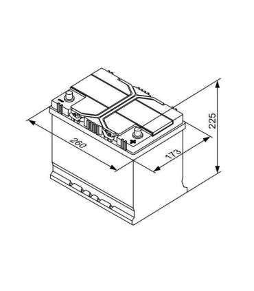 Bosch S4 026 70Ah 630A 261x175x220 -+
