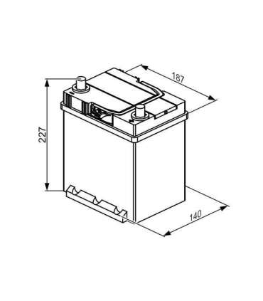 Bosch S4 030 40Ah 330A 187x127x227 -+