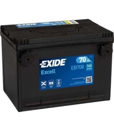 Exide Excell 70Ah740A 260x180x186+- USA