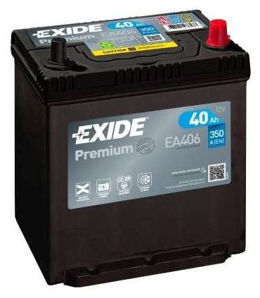Exide Premium 40Ah360A 187x127x220-+